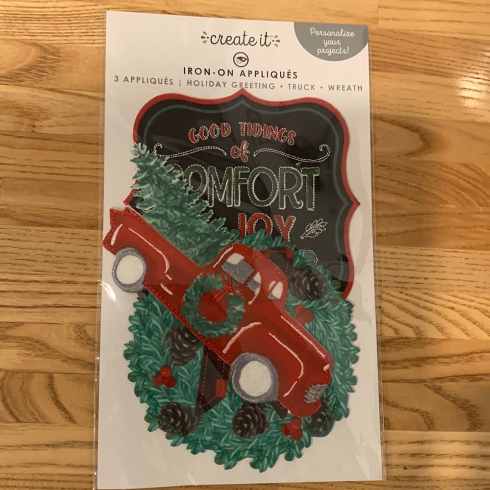 New in package XMAS iron-appliqués, $8
